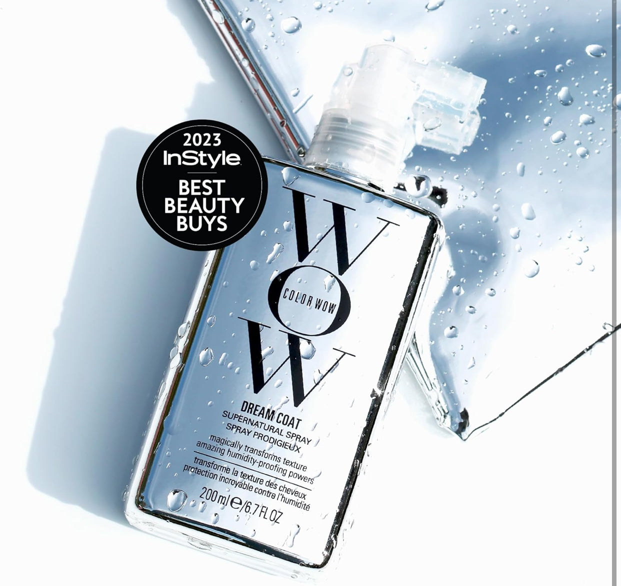 COLOR WOW Dream Coat Supernatural Spray - Keep Your Hair Frizz-Free and Shiny No Matter the Weather with Award-Winning Anti-Frizz Spray